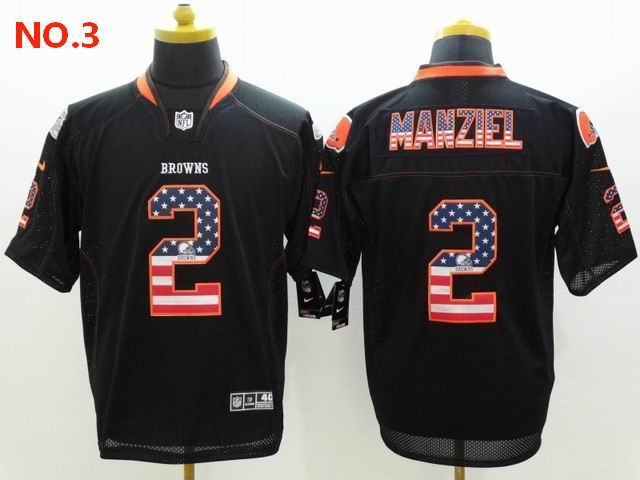 Men's Cleveland Browns 2 Johnny Manziel Jesey NO.3;